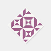 Geometrisch decoderpatroon wapengrafiek servet (Hoek)