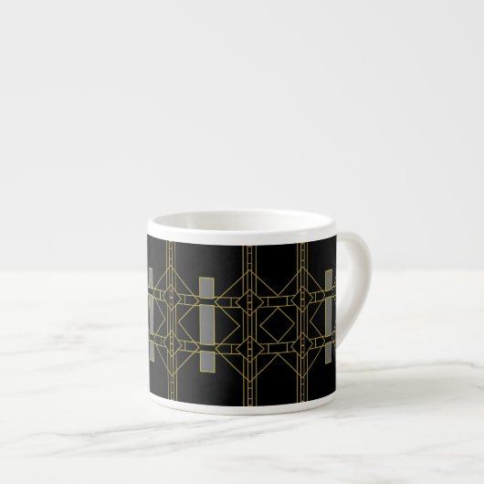 geometrisch decopatroon espresso kop (Voorkant rechts)