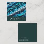 Geometrisch design moderne, stijlvolle creatieve i vierkante visitekaartje (Voorkant / Achterkant)