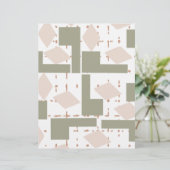 Geometrisch design papier (Staand voorkant)