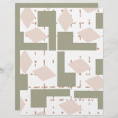 Geometrisch design papier (Voorkant / Achterkant)