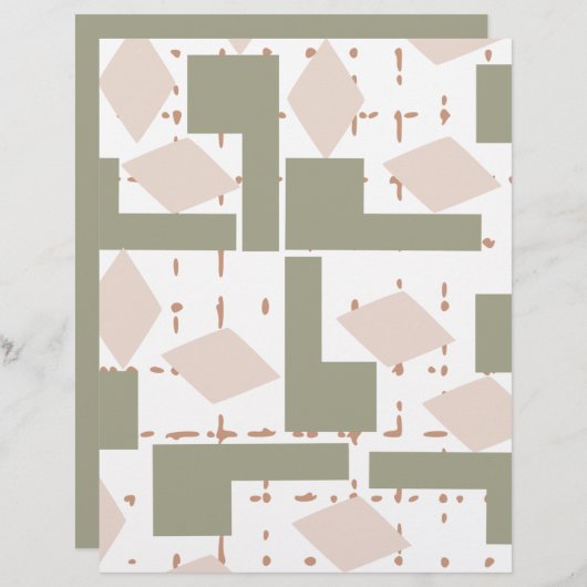 Geometrisch design papier (Voorkant / Achterkant)