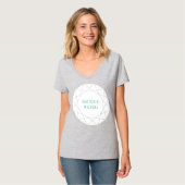 Geometrisch diamanten rond T-shirt (Voorkant volledig)