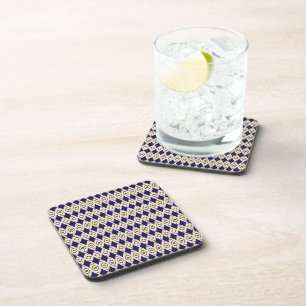 Geometrisch diamantpatroon bier onderzetter