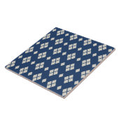 Geometrisch diamantpatroon tegeltje (Zijkant)