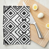 Geometrisch diamantpatroon theedoek (Quarter Fold)