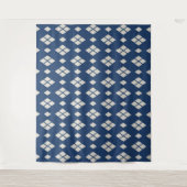 Geometrisch diamantpatroon wandkleed (Voorkant)