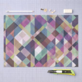 geometrisch donkerder schoppen, onderdeelpapier tissuepapier (Craft)