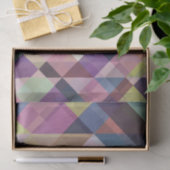 geometrisch donkerder schoppen, onderdeelpapier tissuepapier (Geschenk)