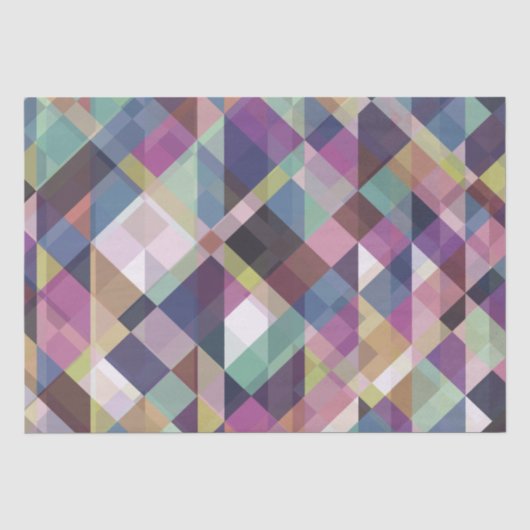 geometrisch donkerder schoppen, onderdeelpapier tissuepapier (Voorkant)