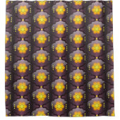 Geometrisch douchegordijn met Marokkaanse stijl (Voorkant)