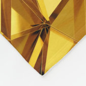 Geometrisch driedimensionaal goud metaal fleece deken (Hoek)