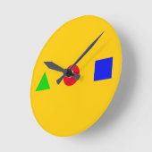 geometrisch - driehoek, cirkel en vierkant ronde klok (Hoek)