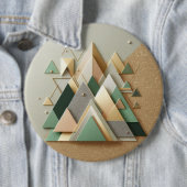 Geometrisch Driehoek Glitter Abstract Veelhoekig Ronde Button 6,0 Cm (In situ)