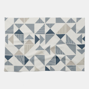 Geometrisch driehoekpatroon theedoek