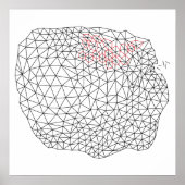 Geometrisch driehoeksontwerp poster (Voorkant)