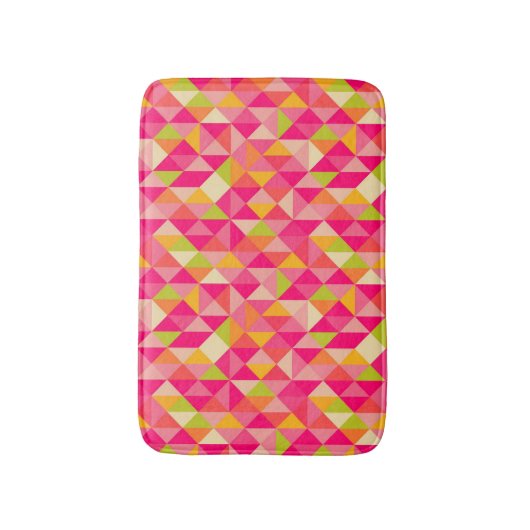 Geometrisch driehoekspatroon badmat (Voorkant Verticaal)