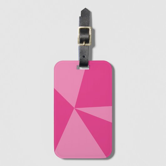 Geometrisch driehoekspatroon bagagelabel (Voorkant (verticaal))