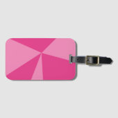 Geometrisch driehoekspatroon bagagelabel (Voorkant (horizontaal))