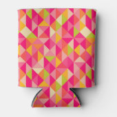 Geometrisch driehoekspatroon blikjeskoeler (Voorkant)