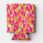 Geometrisch driehoekspatroon blikjeskoeler (Achterkant)