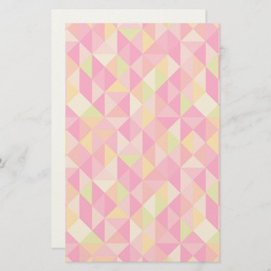 Geometrisch driehoekspatroon briefpapier (Voorkant / Achterkant)