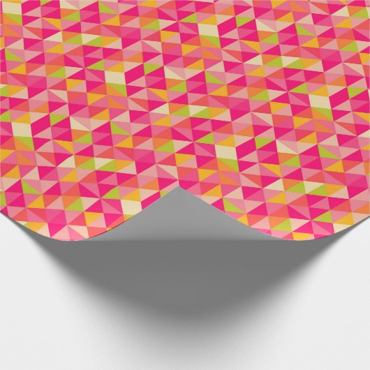 Geometrisch driehoekspatroon cadeaupapier (Hoek)