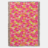 Geometrisch driehoekspatroon deken (Voorkant Verticaal)