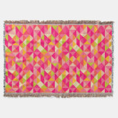 Geometrisch driehoekspatroon deken (Voorkant)