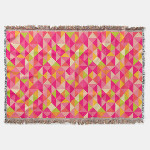 Geometrisch driehoekspatroon deken