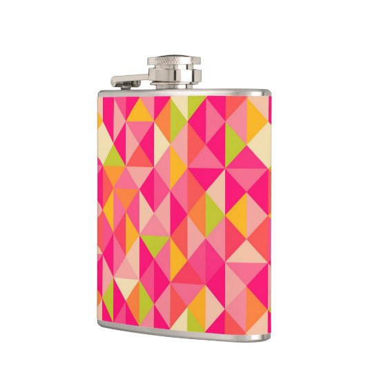 Geometrisch driehoekspatroon heupfles (Links)