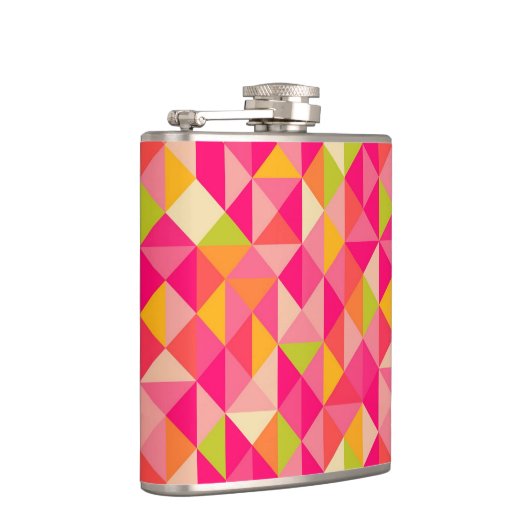 Geometrisch driehoekspatroon heupfles (Rechts)