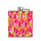 Geometrisch driehoekspatroon heupfles (Achterkant)