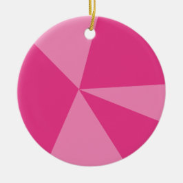 Geometrisch driehoekspatroon keramisch ornament