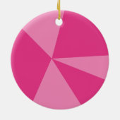 Geometrisch driehoekspatroon keramisch ornament (Achterkant)