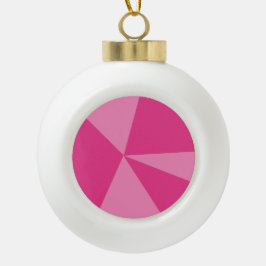 Geometrisch driehoekspatroon keramische bal ornament
