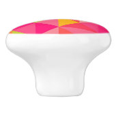Geometrisch driehoekspatroon keramische knop (Zijkant)