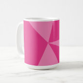 Geometrisch driehoekspatroon koffiemok (Voorkant links)