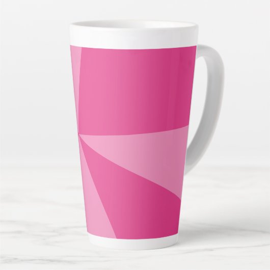 Geometrisch driehoekspatroon latte mok (Rechterhoek)