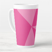 Geometrisch driehoekspatroon latte mok (Linkerhoek)