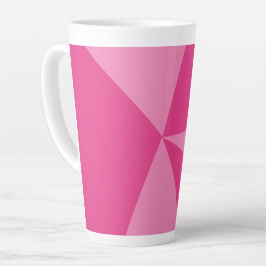 Geometrisch driehoekspatroon latte mok (Linkerhoek)