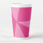 Geometrisch driehoekspatroon latte mok (Voorkant)