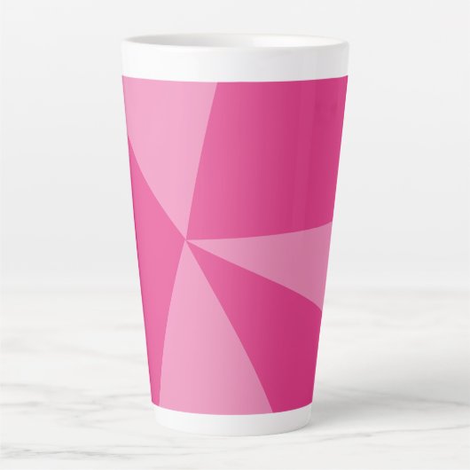 Geometrisch driehoekspatroon latte mok (Voorkant)