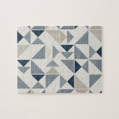 Geometrisch driehoekspatroon legpuzzel (Horizontaal)