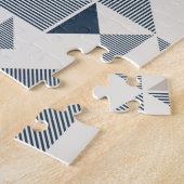 Geometrisch driehoekspatroon legpuzzel (Zijkant)