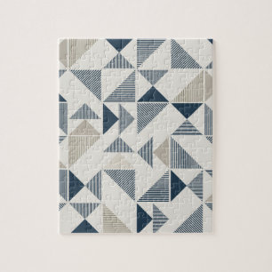 Geometrisch driehoekspatroon legpuzzel