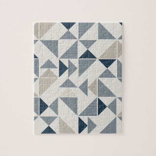 Geometrisch driehoekspatroon legpuzzel (Verticaal)