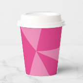 Geometrisch driehoekspatroon papieren bekers (Voorkant)