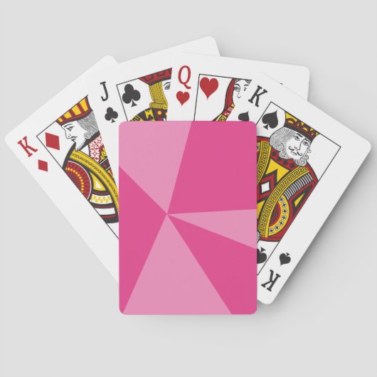 Geometrisch driehoekspatroon pokerkaarten (Achterkant)