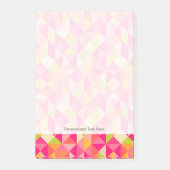 Geometrisch driehoekspatroon post-it® notes (Voorkant)